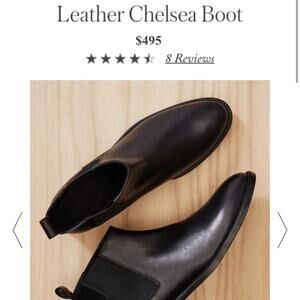 Jenni Kayne Black Leather Chelsea Boots
